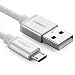 Produktbild UGREEN Micro USB auf USB Kabel High Speed USB 2.0 A Stecker auf Micro B für Samsung Galaxy S6, S6 Edge, S4, S3, Note 2, HTC, Motorola, Huawei, LG, PS4, Xbox usw Weiß 0.5m