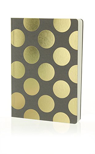 Preisvergleich Produktbild Shimmer Large Gold Polka Taupe A5 Notebo