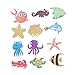 Produktbild TOPBATHY 12 pcs Anti-Rutsch Sticker PVC Badewanne Sticker selbstklebend wasserdicht für Badewanne Badezimmer Dusche Bad Meerestiere Muster