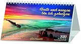 Heute und morgen bin ich geborgen 2020: Postkarten-Kalender mit Stimmungsfotos und Bibelworten by