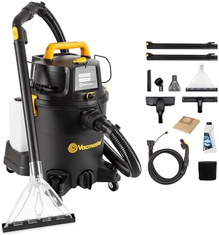 Vacmaster VK1323PFR 1300W 23L 3-in-1 Aspirapolvere Aspira, Lava & Asciuga, Pulisce Pavimenti & Tappeti,Aspirapolvere a bidone e a traino