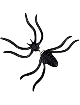 EROSPA® Ohrstecker Spinne Halloween Kostüm Bijoux Spider Ohrschmuck Karneval Fasching 1 Stück