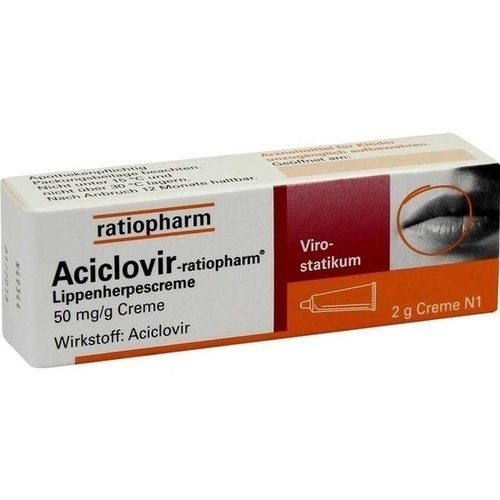 Aciclovir-ratiopharm Lippenherpescreme, 2 g - 2