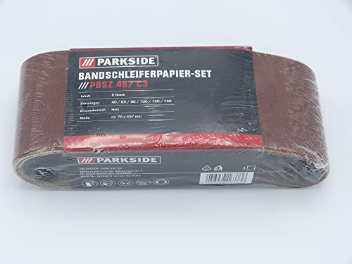 Preisvergleich Produktbild PARKSIDE Bandschleiferpapierset PBSZ 457 C3 6-teilig