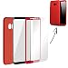 Produktbild FINOO | Samsung Galaxy S7 360 ° Komplettschutz Handy-Hülle Vorne Hinten TPU Silikon | Rundum-schutz Stoßfest Full Cover Body Slim | Ultra Dünn Protector Back Cover Schutz Case Tasche | Rot