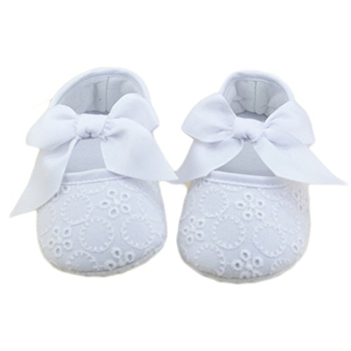 XYL Baby Girls' Soft Sole Bowknot Shoes Prewalker Sneakers