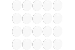 FINGERINSPIRE 60 genomskinliga cirklar akryl ark 30 mm cirkulära miniatyrbaser 2 mm tjocka tomma actionfigur display bas rund akrylbas