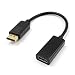 Produktbild Footprintse; Großer DisplayPort zu HDMI Kabel Adapter HD 1080P Stecker zu Buchse DP zu HDMI Kabel