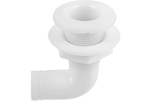 Milisten Tubo di Scarico Dalot Barca Portatile Scarico Troppo pieno Barca per Barche da Piacere Raccordo Dalot Barca in Plastica