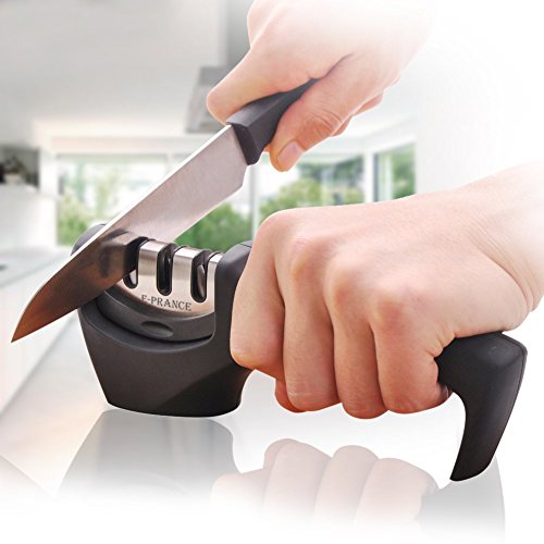 E-PRANCE M1 Messerschärfer Messerschleifer Knife Sharpener mit 3 Stufen - 4