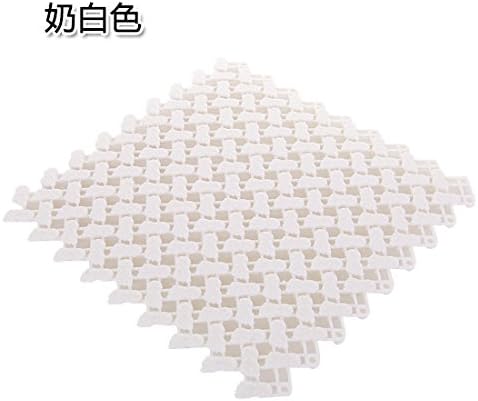 KXZDAS Colorful feet loving splice mat can be cut in the kitchen mats bathroom mats shower-proof bath mat 29x20cm Big feet cream