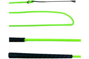 JA Horse Touchiergerte Bogenpeitsche Fahrpeitsche Pferd Fahren Bogen Peitsche Fahrsport Bodenarbeitsgerte Gummi Griff (Apfelgrün, 120 cm)