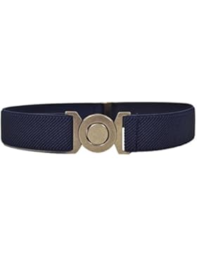 Kinder 1-6 Jahre Elastischer Gürtel, voll einstellbar Rund Schnalle Design