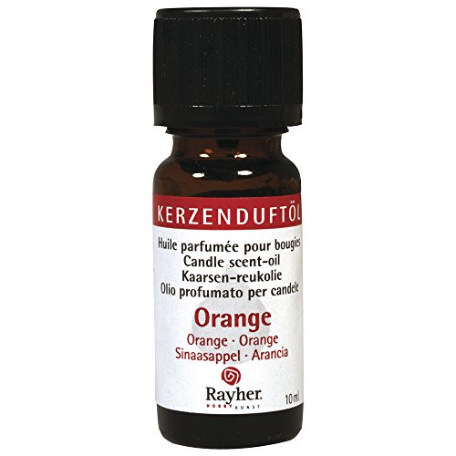 Rayher Hobby 3131700 Kerzenduftöl, Fläschchen 10 ml, orange