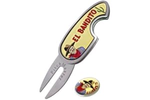 EL BANDITO PITCHMASTER DIVOT TOOL, PITCHMARK REPAIRER BY ASBRI GOLF