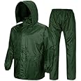Woschmann® - Complete Rain Suit with Carry Bag Raincoat- (Free Size) (Green)
