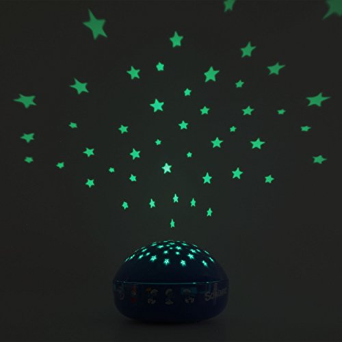ANSMANN Sternenlicht Schlümpfe LED Nachtlicht Sternenhimmel Projektor Einschlafhilfe für Kinder Babys Stimmungslicht – stromparendes Orientierungslicht - 8