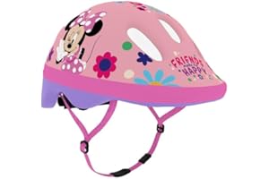 Seven Polska Klein-Kind Fahrradhelm Minnie Montre Bébé – Fille, Rose, XS: 44-48cm