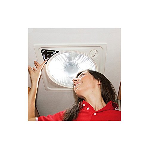 Preisvergleich Produktbild Dachhauben Turbo Vent 40x40 Premium Fiamma Touch Crystal Belüftung Moskitonetz