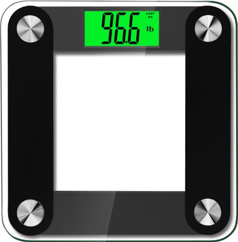 BalanceFrom hochpräzise MemoryTrack Premium Digital Waage / Personenwaage mit „Smart Step-On“ und MemoryTrack Technologie, extra großes zwei Farben Display [Neueste Version] - 2