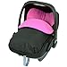 iSafe Buddy Jet Carseat Footmuff - Raspberry (Black / Pink)