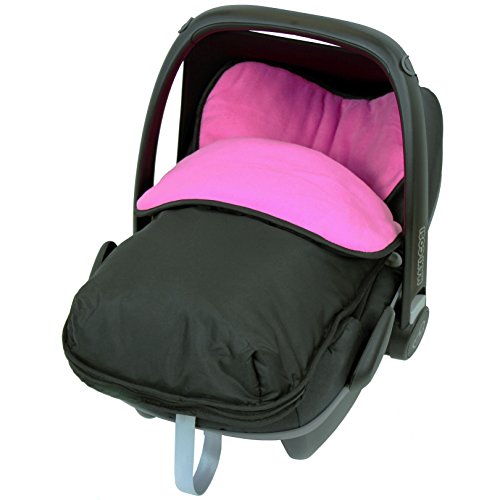 iSafe Buddy Jet Carseat Footmuff - Raspberry (Black / Pink)