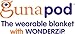Gunamuna Cotton Dreams Gunapod Blanket (Medium, Hearts)