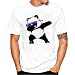 Produktbild T-Shirt Tee Tops Herren T-Shirts Tanks Fitness Shirt Tank Print Shirt T-Shirt Muscleshirt Sport Bluse Short Sleeve Tee Kleidung Shirt Hemd Outwear Rundhals Sweatshi Shirt Bluse Short Sleeve Tops LMMVP (XXXL, Weiß)