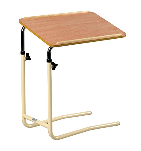 Days Overbed Table, Table Slides Over a Bed to Provide User with a Convenient Surface for Writing, Eating, and Desktop Surface, Adjustable Surface for Use with Chairs and Beds in Hospitals and Home