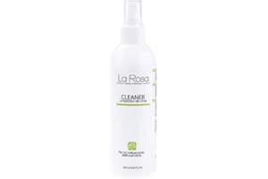 LaRosa Nail CLEANER Dégraissant ongles SPRAY 250 ml pour essuyer la base de vernis gel pour manucure UV LED - Pour désinfecter l’ongle et éliminer les couches collantes, PREP plus WIPE CLENASER
