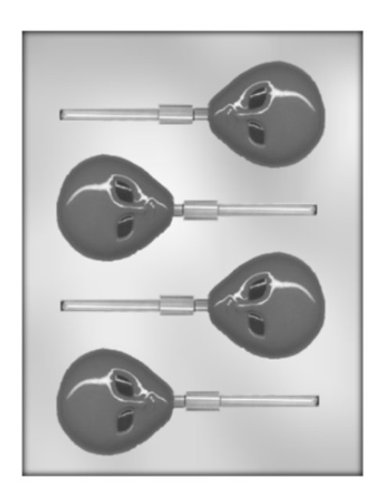 CK Products 2 5/8 Inch Alien Chocolate Sucker Mold by CK Products