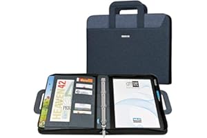 Cartella portablocco c/manici blu/blu chiaro dim. 28.5x36cm City Time NIJI NIJI ITALIANA