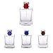 100ml Perfume Spray Bottle Rectangle Atomizer Refillable Travel Gift - Red, 3XL