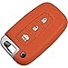 Produktbild PhoneNatic Silikon Schlüssel Hülle für die KIA K5 / Sportage R 3-Tasten Fernbedienung in orange Funkschlüssel 3-Key