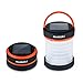 Produktbild Suaoki Solar Panel Camping LED Laterne USB aufladbare Klapp Licht Mini Taschenlampen Fackel Licht Wasser Beständige Laterne Geeignet für Camping, Wandern, Angeln, Notfall, Hurricanes, Outages (Orange)