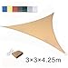 Produktbild LOVE STORY Dreieck 3 x 3 x 4.25 m Sandbeige UV-Schutz Wasserdicht Sun Segel Sonnensegel Terrasse Garten Im Freien