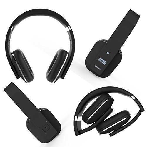 August EP650 Bluetooth v4.2 NFC KopfhÃ¶rer mit aptX Low Latency - Kabellose Over-Ear Headphones mit individuellem Sound (schwarz)