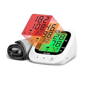 MCP KF-65B Digital Blood Pressure Monitor USB Charging Tri-color Backlight Automatic Heart Beat BP Meter Sphygmomanometer Bp Monitor