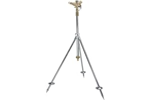 Preis-Zone Messing Sprinkler Rasensprenger Sprenger Impulsregner Set Stativ IG 3/4" Bradas 9516