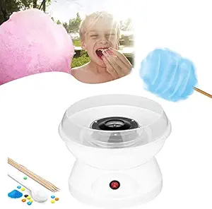 DROZIP Mini Countertop Cotton Candy Floss Maker- Classic Vintage Cotton Candy Making Machine Nostalgia Cotton Candy Maker Machine Homemade Sweets Supplies for Birthday Parties Family Outdoor Gathering