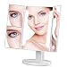 Produktbild Amzdeal Schminkspiegel mit 3 faltbaren Seiten und 36 LED-Lampen Kosmetikspiegel mit Sensorschalter zur dimmbaren Einstellung 1X 2X 3XMake-up-Spiegel 180° schwenkbar mit Batteriebetrieb und USB-Kabel