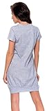 dn-nightwear Damen Umstandsnachthemd / Stillnachthemd TM.8061 aus 100% Baumwolle - 2