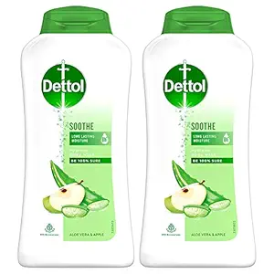 Dettol Body Wash and Shower Gel, Soothe - 250ml Each (Pack of 2)