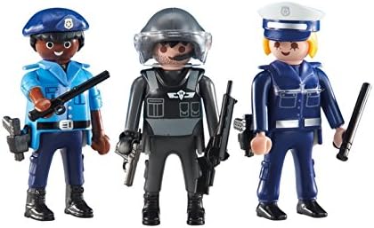 Playmobil - 6501 - 2 Policiers et 1 Policière - Emballage Plastique, pas de boîte en carton