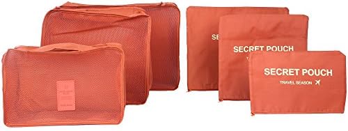 6PCS/Set Waterproof Clothes Storage Bags Packing Cube Travel Luggage Organizer Bag