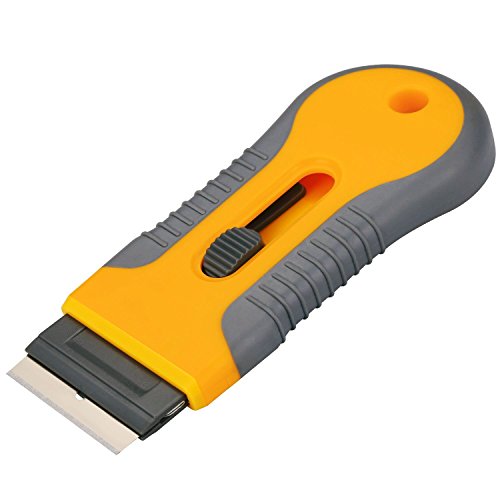 MUZIYU Premium Kochfeldschaber – hochwerter Schaber, Glasschaber, Ceranfeldschaber – ergonomischer Griff + 5 Ersatzklingen - 2