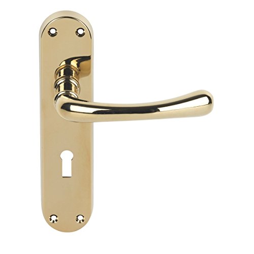 Preisvergleich Produktbild serozzetta Ibra Hebel auf Rückplatte Lock poliert Messing Effekt