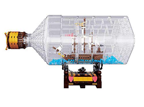 Preisvergleich Produktbild Modbrix Bausteine Schiff in der Flasche Flying Dutchman Piratenschiff, 775 teiliges Konstruktionsspielzeug
