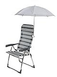 Muy compacto a llevar Bo-Camp Refugio de camping BC Sombrilla para silla, Gris