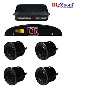 BIGZOOM Car Reverse Parking Sensor for TATA Indica V2 XETA Black